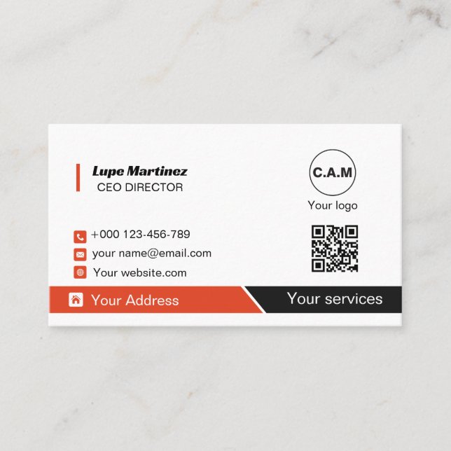 Professional business card (Front)