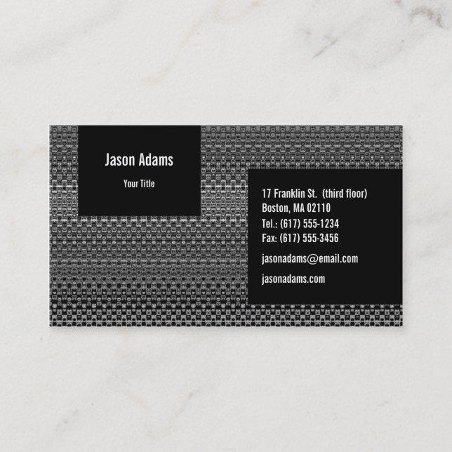Professional Business Card (Front)