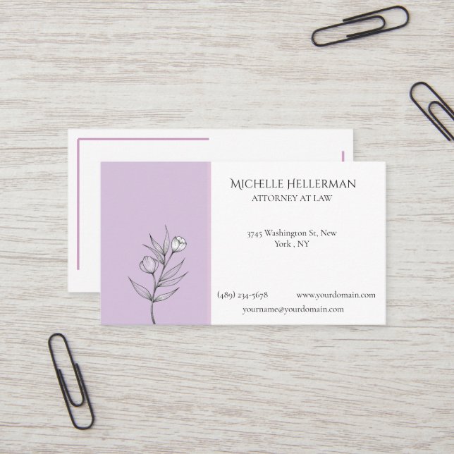 Professional Business Card (Front/Back In Situ)