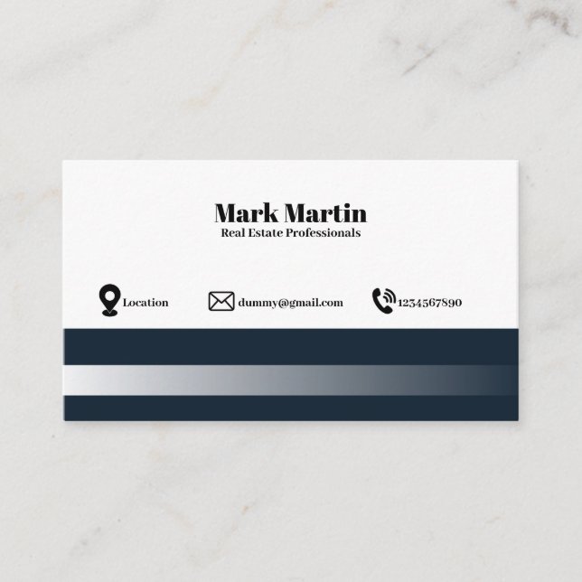 Professional Business Card (Front)