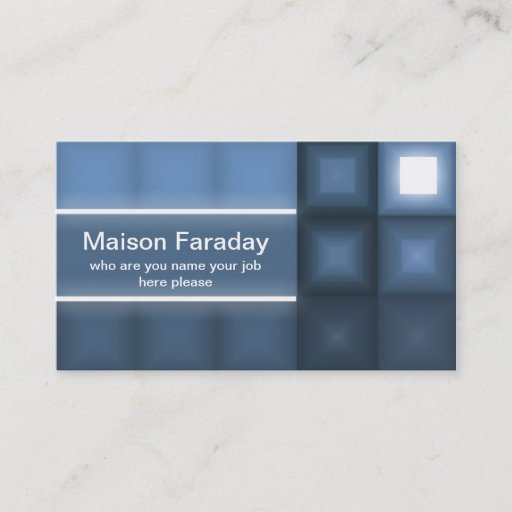 Customizable professional business card