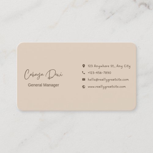 Professional business card 
