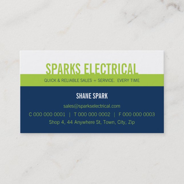 PROFESSIONAL BUSINESS CARD :: bold block2 10L (Front)