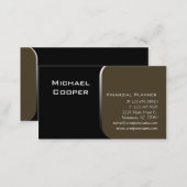 Professional Business Card Financial Planner Green (Front/Back)