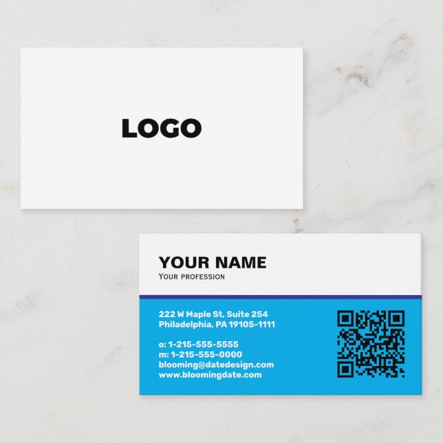Professional Business Card for Entrepreneur (Front/Back)