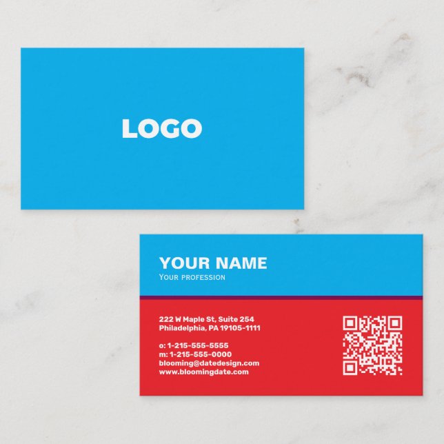 Professional Business Card for Entrepreneur (Front/Back)
