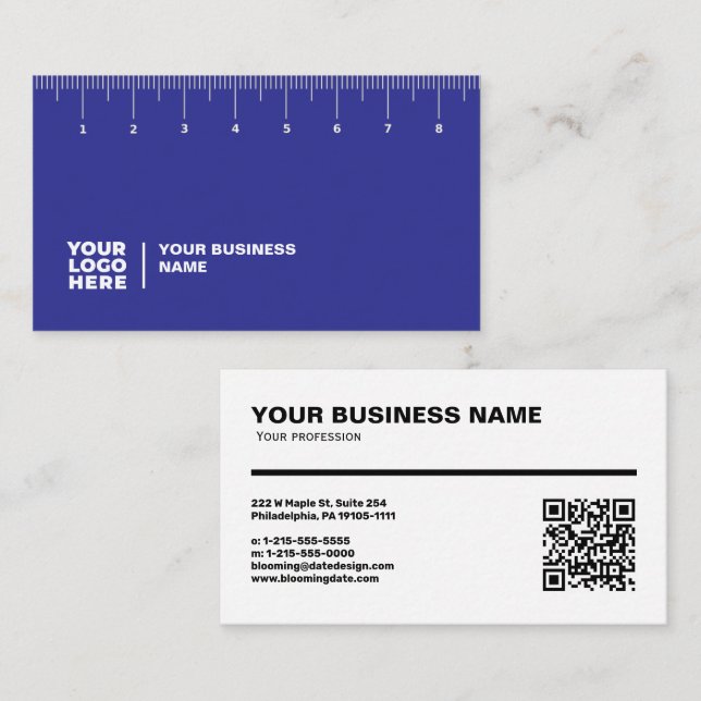 Professional Business Card for Entrepreneur (Front/Back)