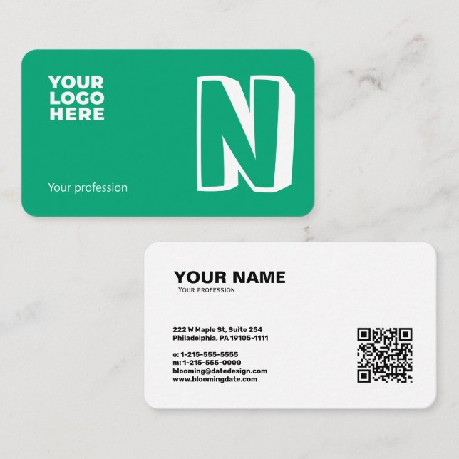 Professional Business Card for Entrepreneur (Front/Back)