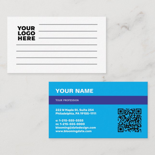 Professional Business Card for Entrepreneur (Front/Back)