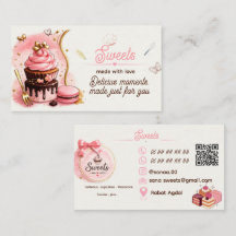 Professional Business Card for Sweets Shops