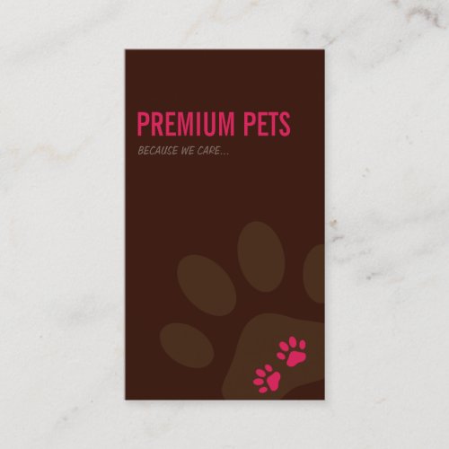 PROFESSIONAL BUSINESS CARD pet care