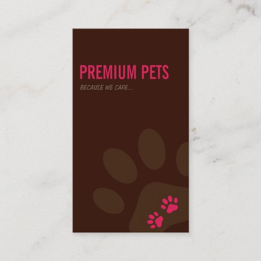 Customizable PROFESSIONAL BUSINESS CARD pet care