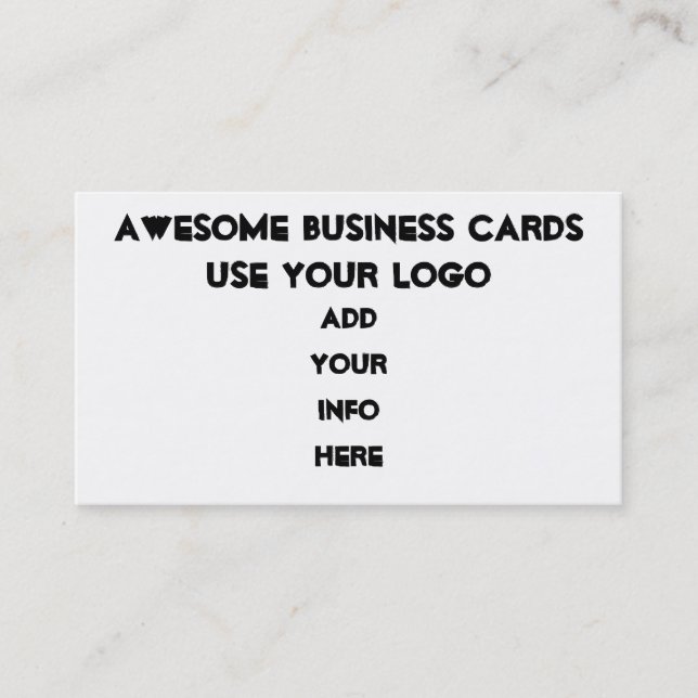 PROFESSIONAL BUSINESS CARD TEMPLATE Add Your Logo (Front)