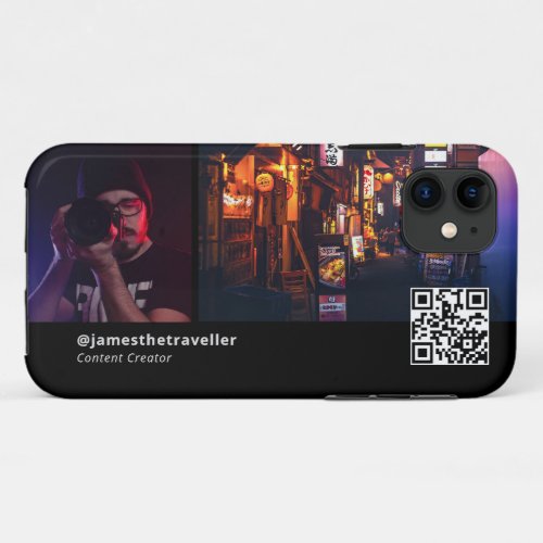 Professional Business Card with QR Code iPhone 11 Case