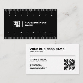 Professional Business Card with Ruler (cm)