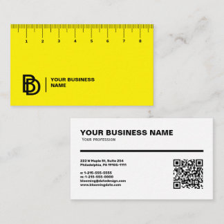 Professional Business Card with Ruler (cm)
