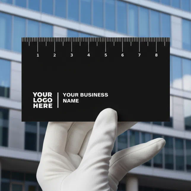 Professional Business Card with Ruler (cm) | Zazzle