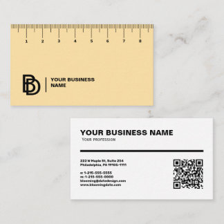 Professional Business Card with Ruler (cm)