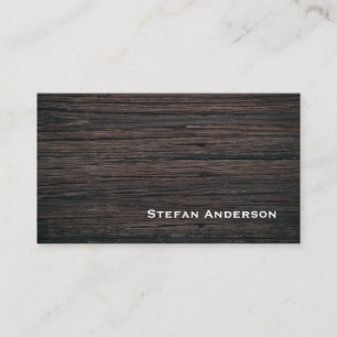 Professional business card wooden texture
