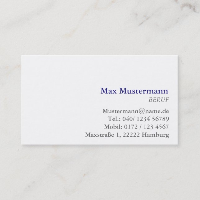 Professional Business Cards (Front)