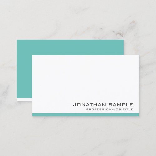 Professional Business Cards Elegant Simple Top