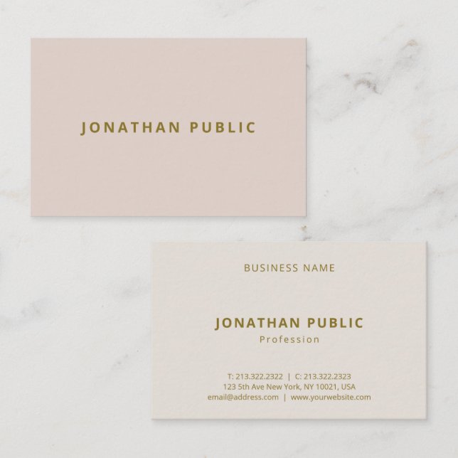 Professional Business Cards Elegant Template (Front/Back)