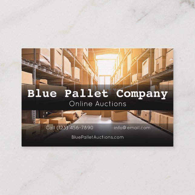 Professional Business Cards for Pallet and Online  (Back)
