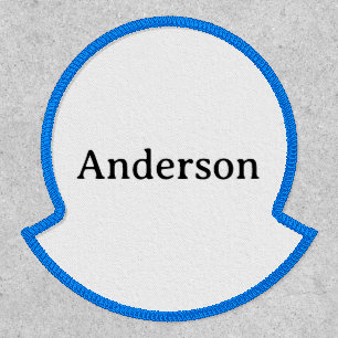 Professional Business Circle Lower Name Rocker Patch