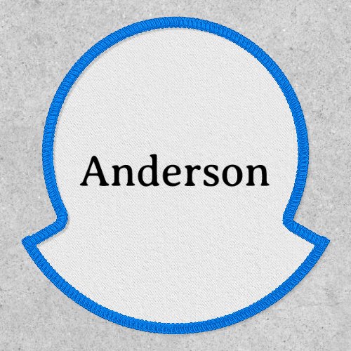 Professional Business Circle Lower Name Rocker Patch