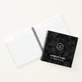 Company Logo Simple White Elegant Notebook Planner