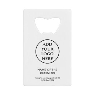 Professional Business Company Corporate Your Logo Credit Card Bottle Opener