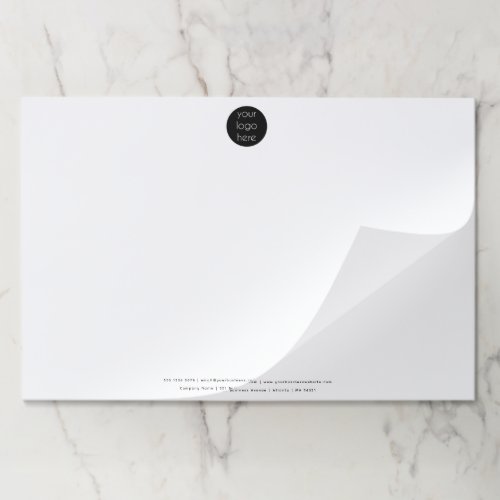 Professional Business Company Logo Minimalist  Paper Pad