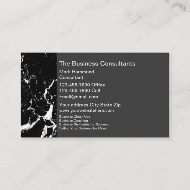 Professional Business Consultant Business Card (Front)