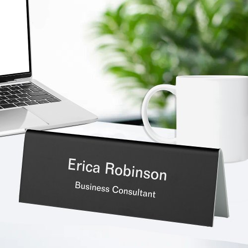 Professional Business Consultant Desk Name Plaque Table Tent Sign