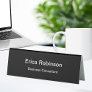 Professional Business Consultant Desk Name Plaque Table Tent Sign