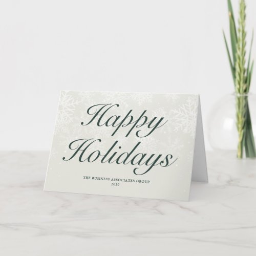 Professional Business Corporate Company Logo Holiday Card