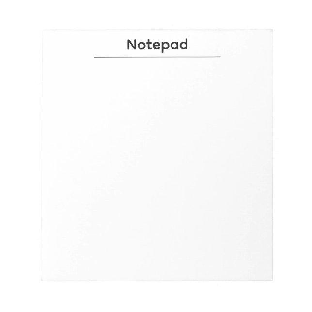 Professional Business Custom  Notepad (Front)