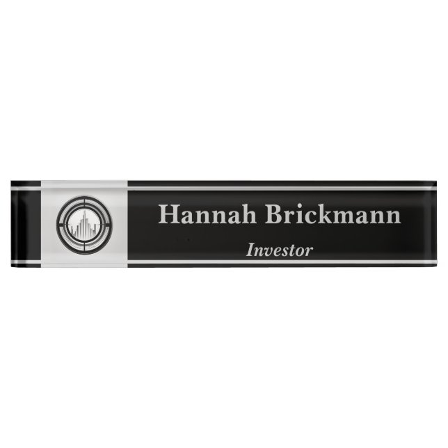 Professional Business Desk Name Plate (Front)