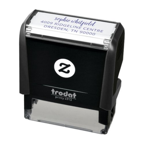 Professional Business DIY Script Return Address Self_inking Stamp