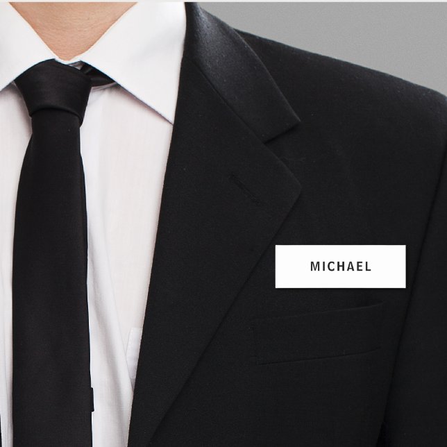 Professional Business Employee Custom Name Name Tag (Creator Uploaded)