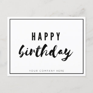 Professional Business Employee Happy Birthday   Postcard