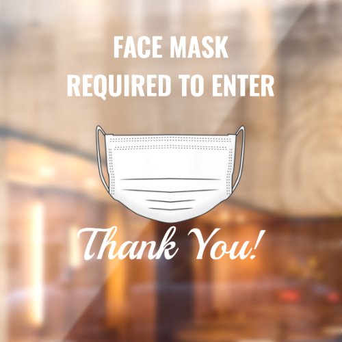  Professional Business Face Mask Required Sign 