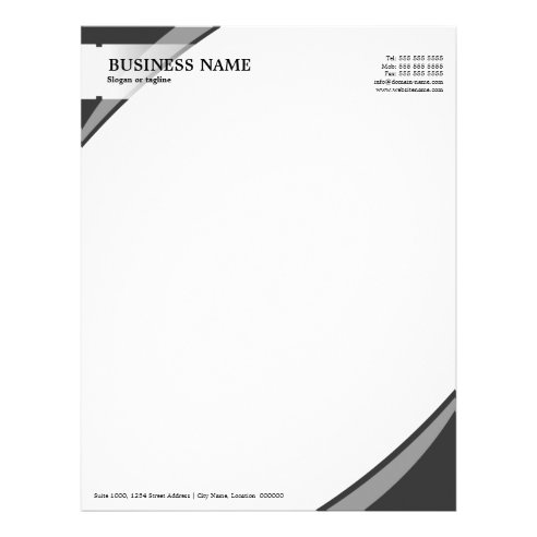 Grey Letterhead | Zazzle