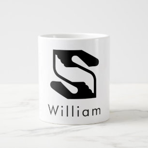 Professional Business Handshake Letter S Giant Coffee Mug