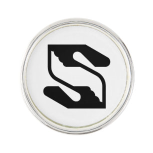 Professional Business Handshake Letter S Lapel Pin