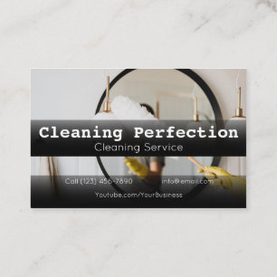 Professional Business Home Cleaning Service Card