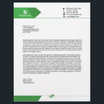 Professional Business Letterhead<br><div class="desc">Professional Business Letterhead Template.Customize with your business or personal information.</div>