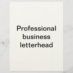 professional business letterhead