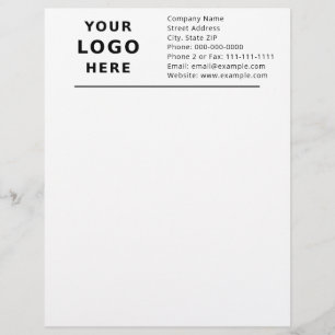 Professional Business Letterhead with Custom Logo