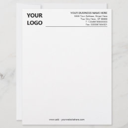 Professional Business Letterhead with Logo 
